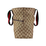 Gucci Beige/Ebony GG Canvas Diaper Bag Tote Bag