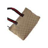 Gucci Beige/Ebony GG Canvas Diaper Bag Tote Bag