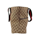 Gucci Beige/Ebony GG Canvas Diaper Bag Tote Bag