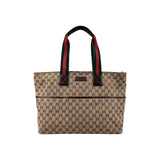 Gucci Beige/Ebony GG Canvas Diaper Bag Tote Bag