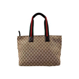 Gucci Beige/Ebony GG Canvas Diaper Bag Tote Bag