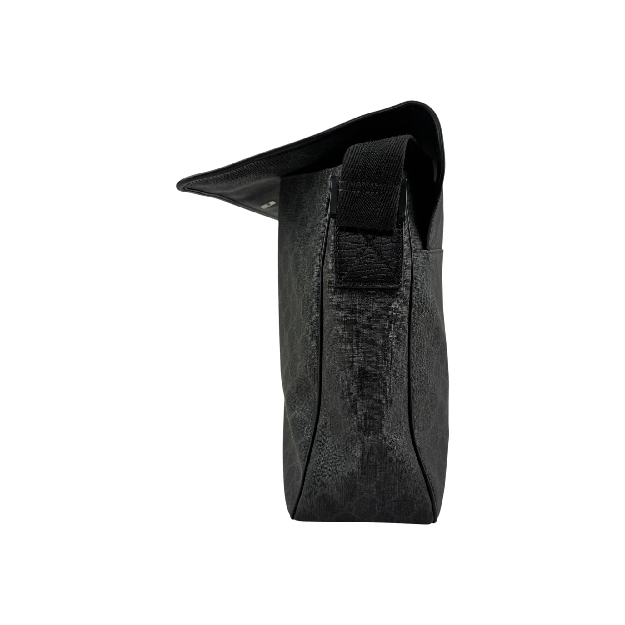 Gucci Black GG Imprime Messenger Bag