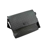 Gucci Black GG Imprime Messenger Bag