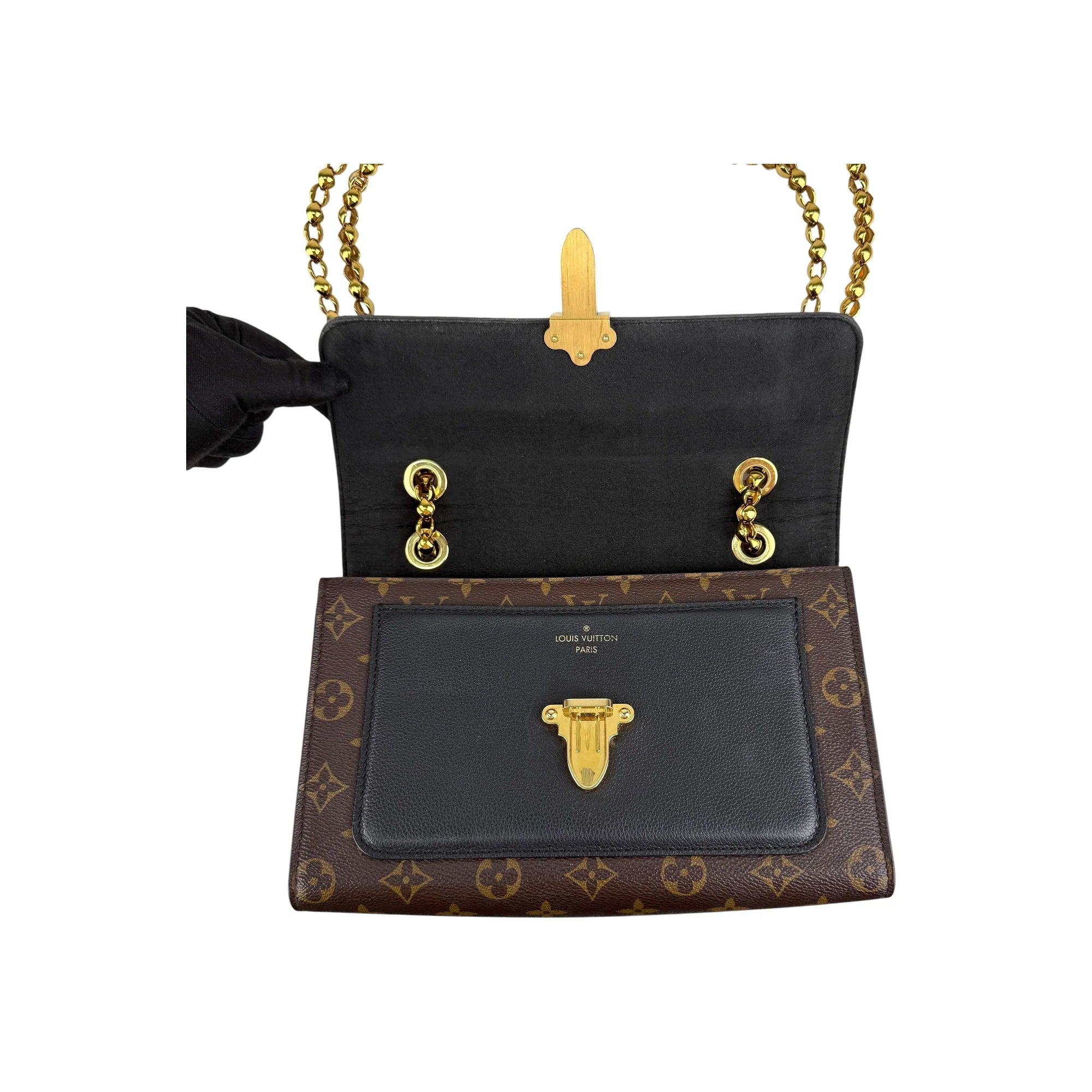 Louis Vuitton Monogram Canvas Black Victoire Bag