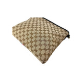 Gucci Beige Ebony GG Canvas and Leather Messenger Bag
