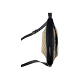 Gucci Beige Ebony GG Canvas and Leather Messenger Bag