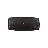 Gucci Black Leather Twill Top Handle Bag