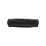 Gucci Black Leather Embossed GG Crossbody Bag