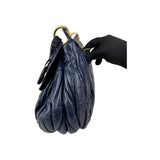 Miu Miu Matelassé Vitello Leather City Handbag
