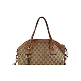 Gucci Bicolor GG Interlocking Dome Satchel Bag