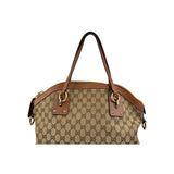 Gucci Bicolor GG Interlocking Dome Satchel Bag