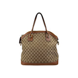 Gucci Bicolor GG Interlocking Dome Satchel Bag