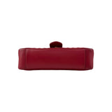 Gucci Red Quilted Leather GG Marmont Medium Shoulder Bag