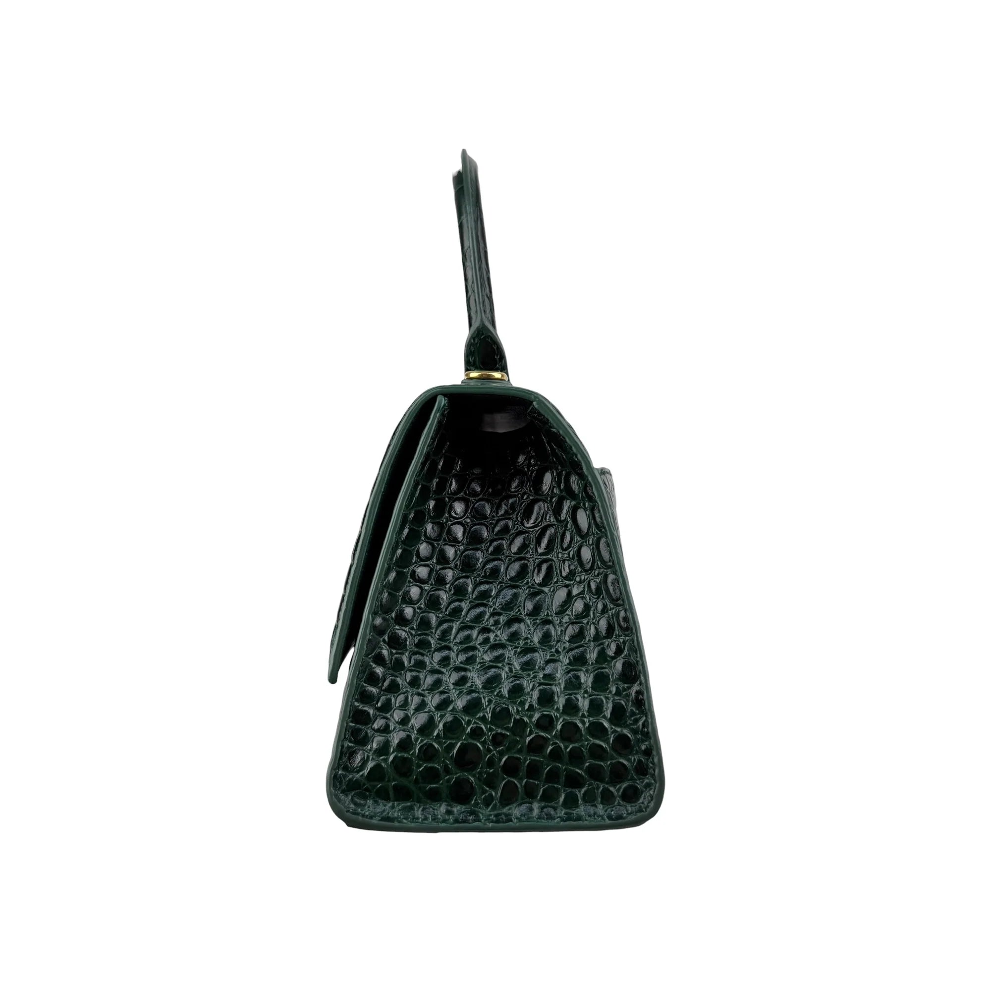 Balenciaga Hourglass Small handbag in dark green