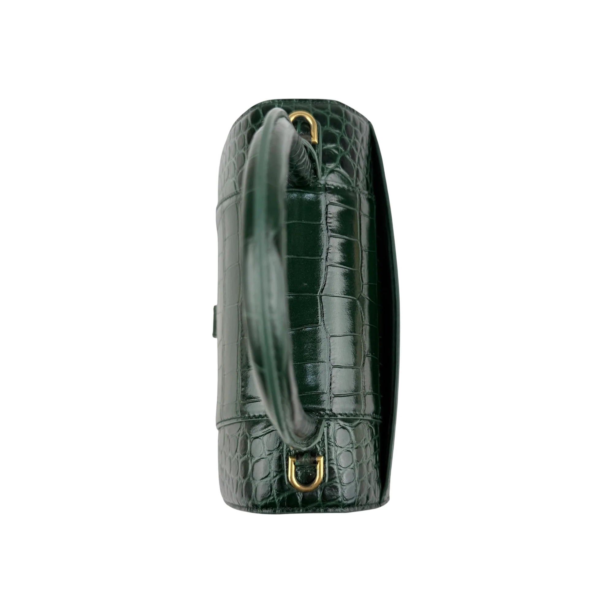 Balenciaga Hourglass Small handbag in dark green
