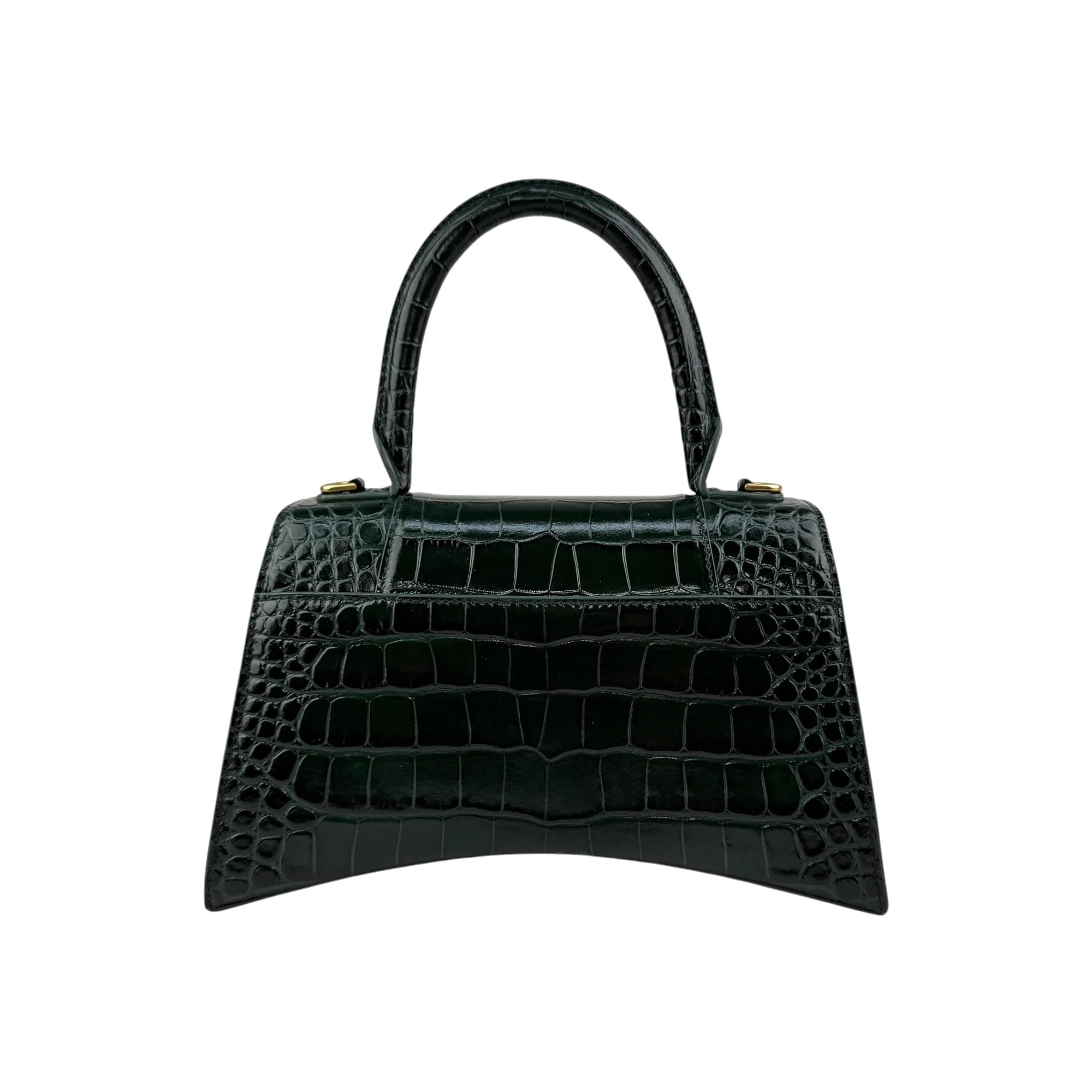 Balenciaga Hourglass Small handbag in dark green