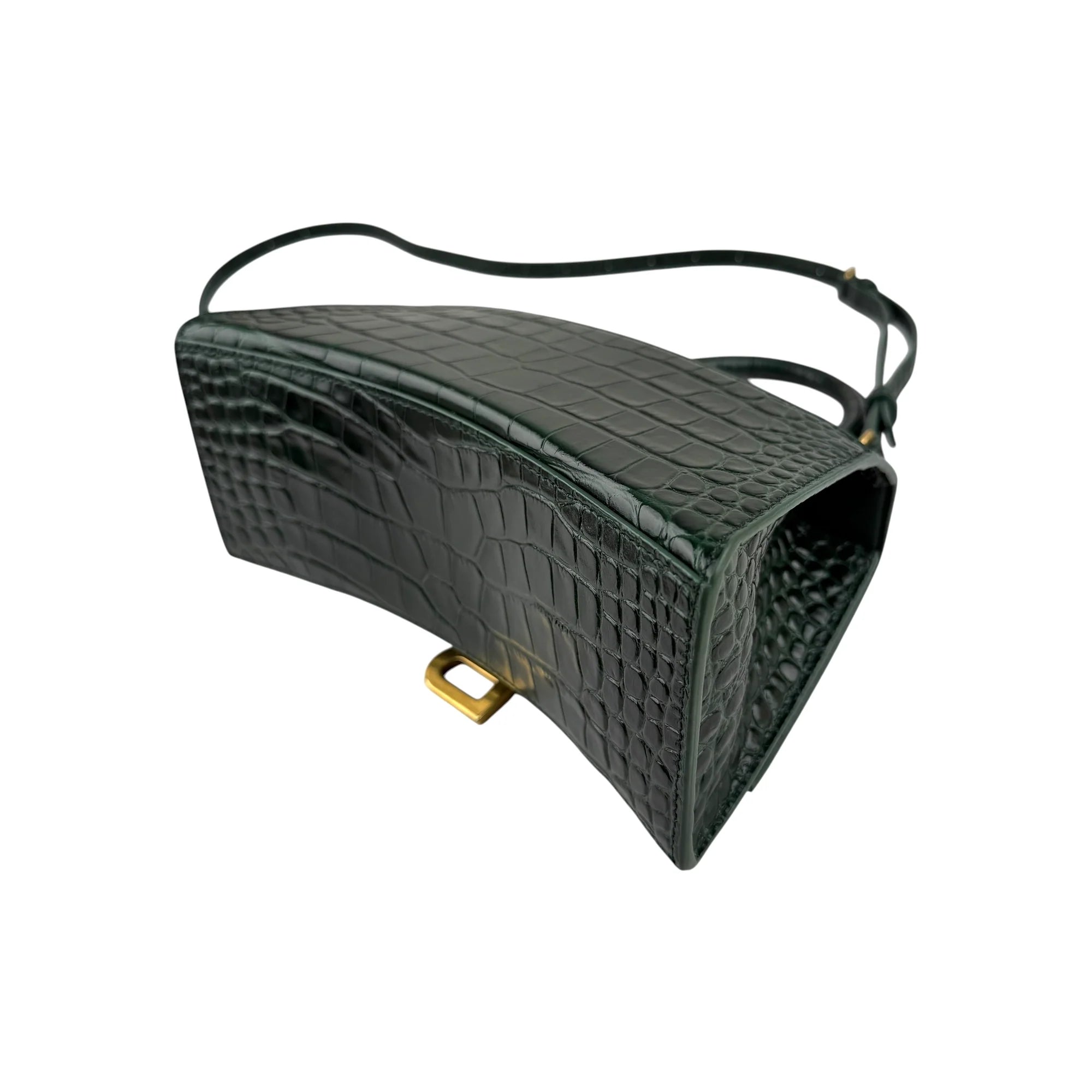 Balenciaga Hourglass Small handbag in dark green