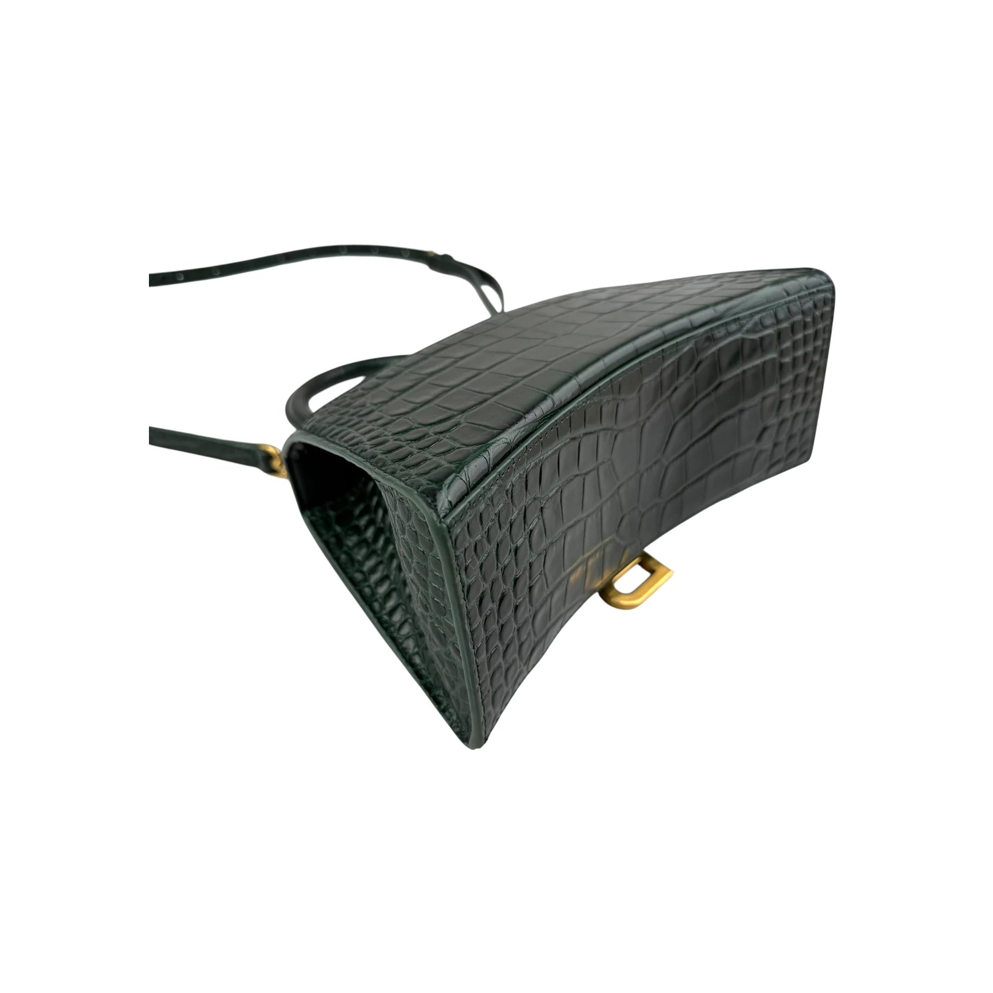 Balenciaga Hourglass Small handbag in dark green