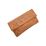 Balenciaga Light Orange Leather Giant Envelope Clutch