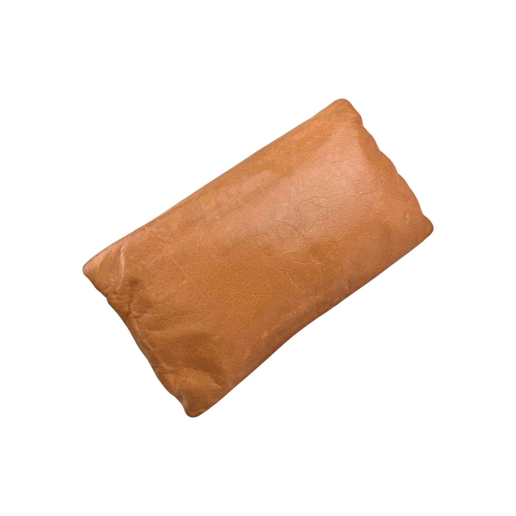 Balenciaga Light Orange Leather Giant Envelope Clutch
