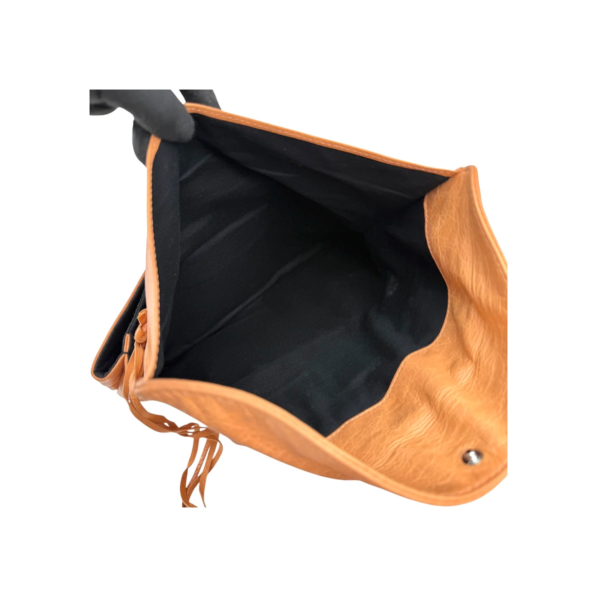 Balenciaga Light Orange Leather Giant Envelope Clutch