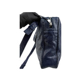 Balenciaga Navy Lambskin Leather City Briefcase Bag