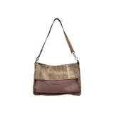 Bottega Veneta Intrecciato Leather and Karung Leather Shoulder Bag