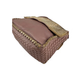 Bottega Veneta Intrecciato Leather and Karung Leather Shoulder Bag