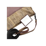 Bottega Veneta Intrecciato Leather and Karung Leather Shoulder Bag
