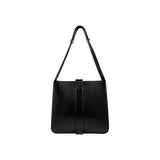 Bottega Veneta Marie Shoulder Bag Black Suede Leather Gold Hardware