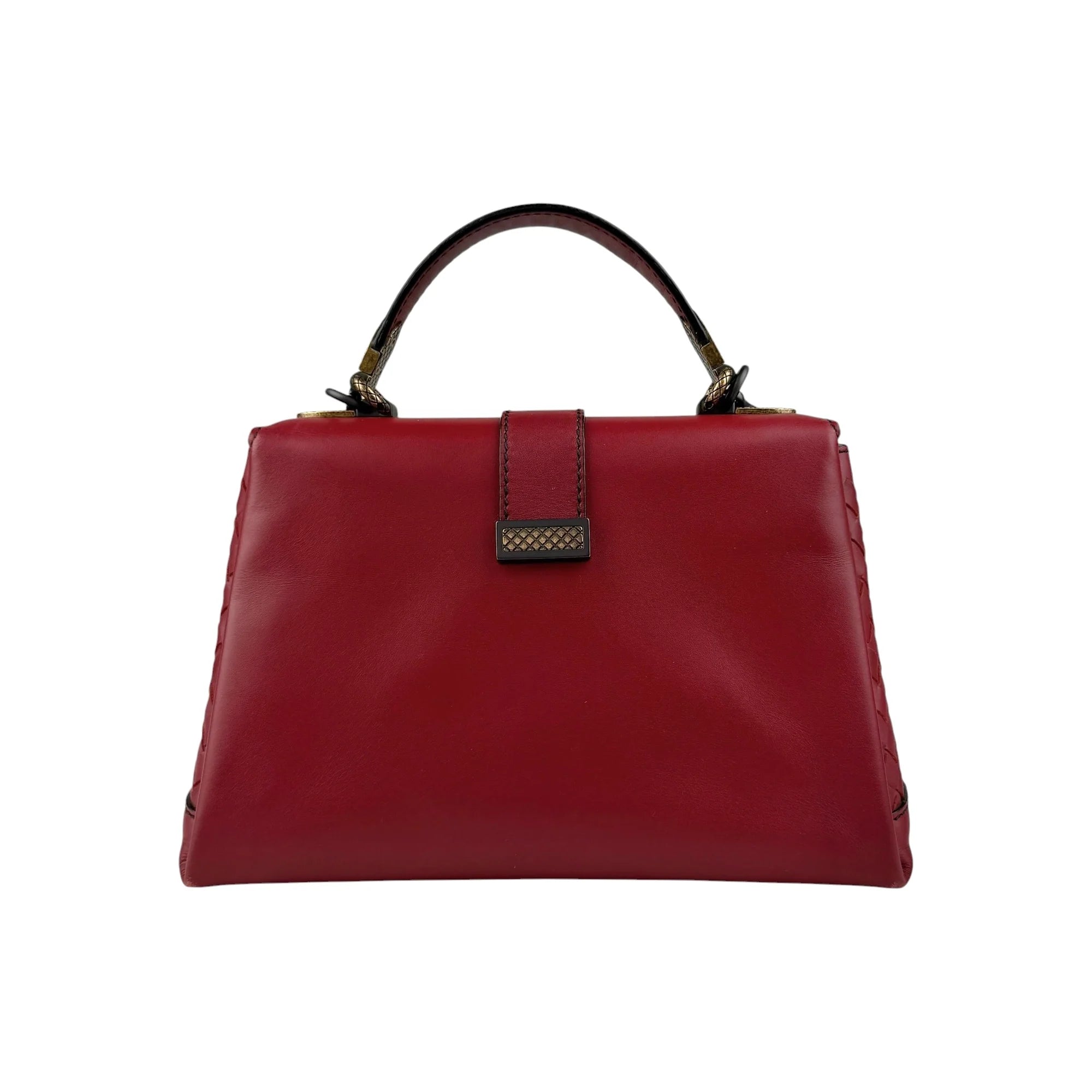 Bottega Veneta Piazza Leather Top Handle Bag