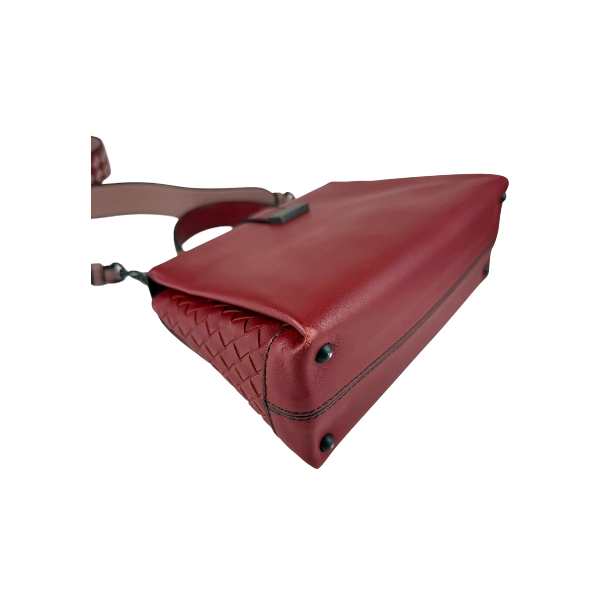 Bottega Veneta Piazza Leather Top Handle Bag
