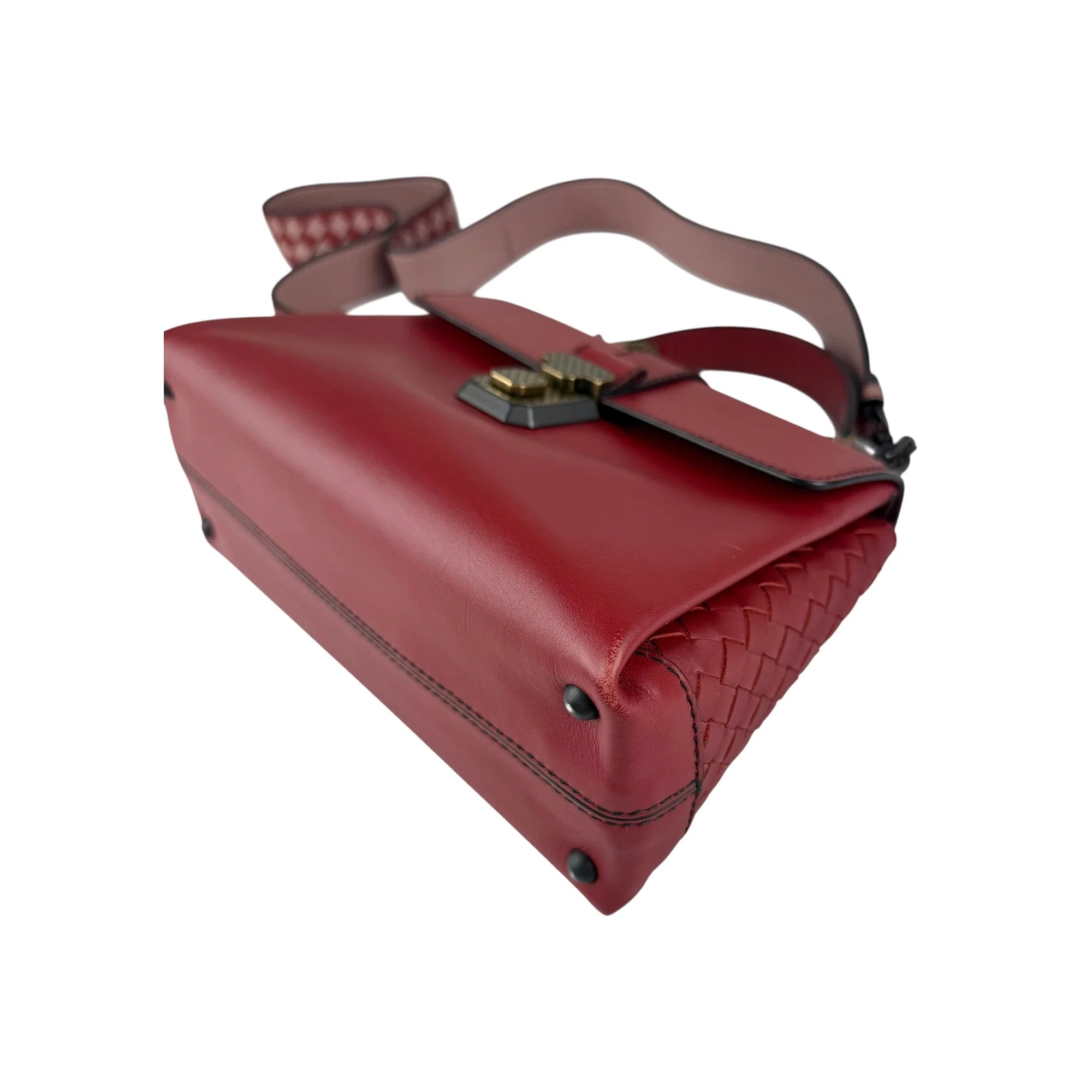 Bottega Veneta Piazza Leather Top Handle Bag