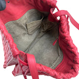 bottega veneta intrecciato leather shoulder bag inside