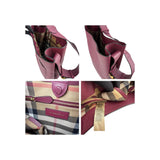 Burberry Burgundy Pebbled Leather Elmstone Shoulder Bag