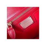 Bvlgari Leather Serpenti Diamond Red Shoulder Bag