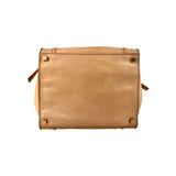 Celine Dark Beige Leather Medium Phantom Luggage Tote Bag