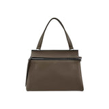 Celine Dark Grey Smooth Calfskin Leather Edge Shoulder Bag