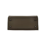 Celine Dark Grey Smooth Calfskin Leather Edge Shoulder Bag