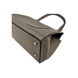 Celine Dark Grey Smooth Calfskin Leather Edge Shoulder Bag