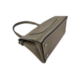 Celine Dark Grey Smooth Calfskin Leather Edge Shoulder Bag