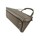 Celine Dark Grey Smooth Calfskin Leather Edge Shoulder Bag