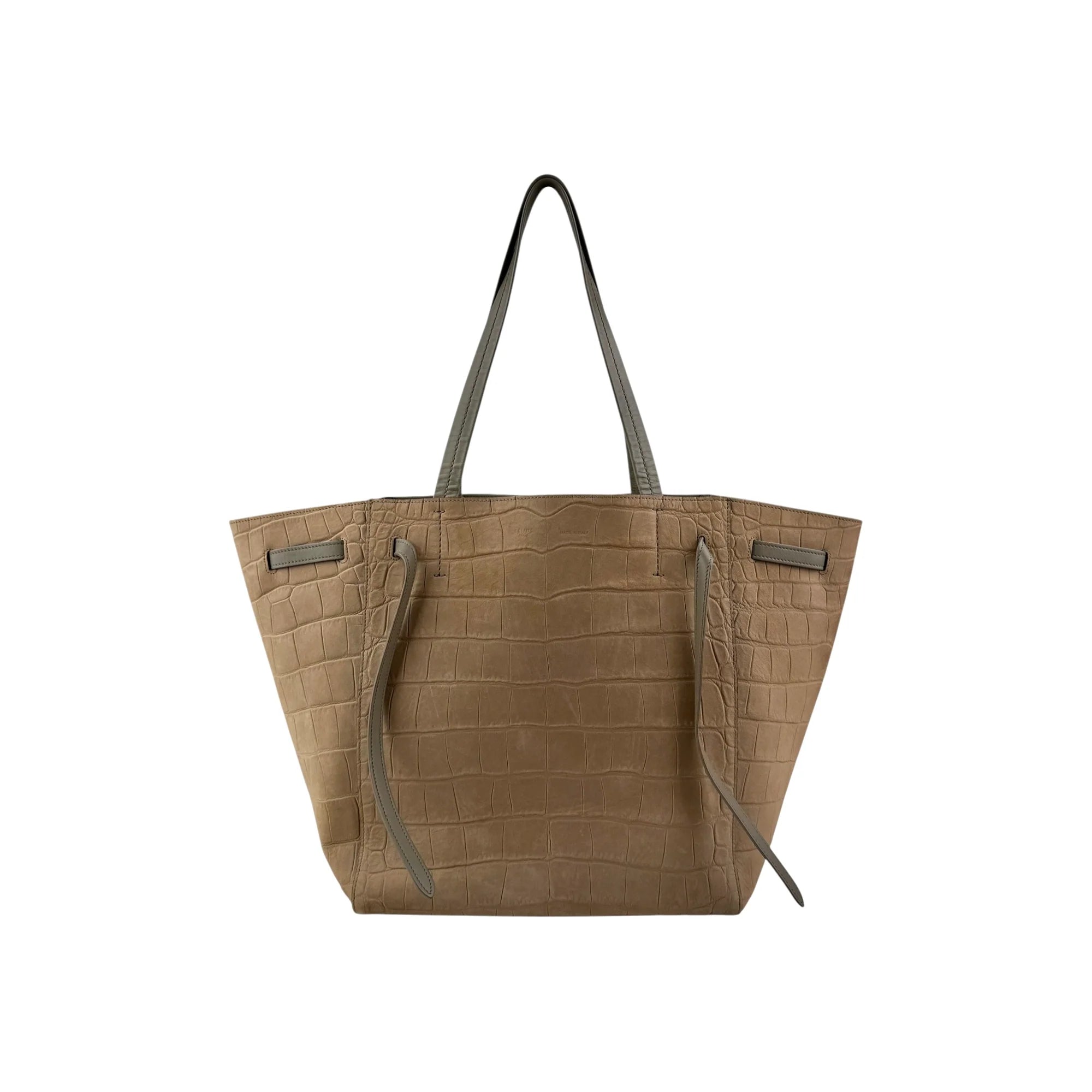 Celine Embossed Small Cabas Phantom Tote