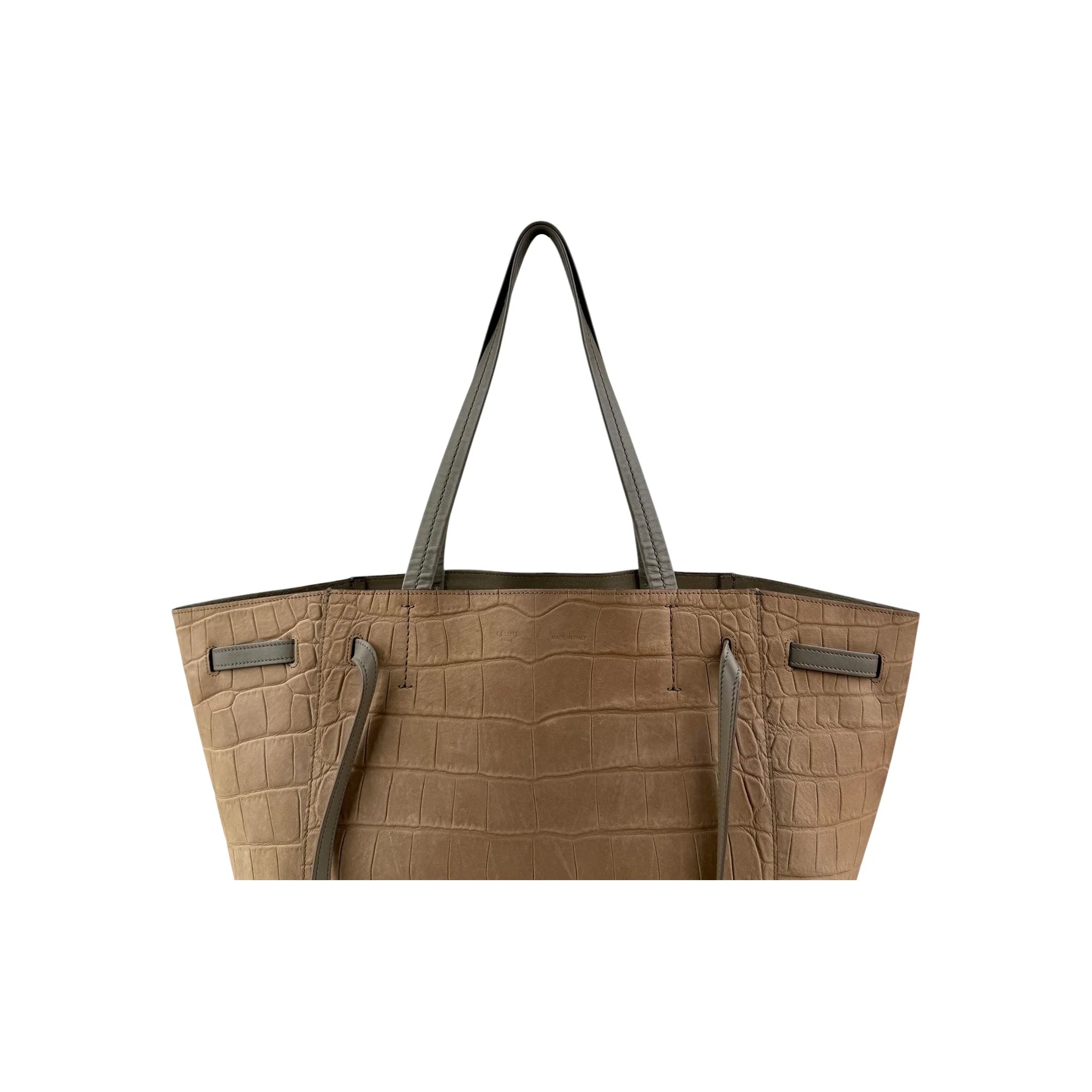 Celine Embossed Small Cabas Phantom Tote