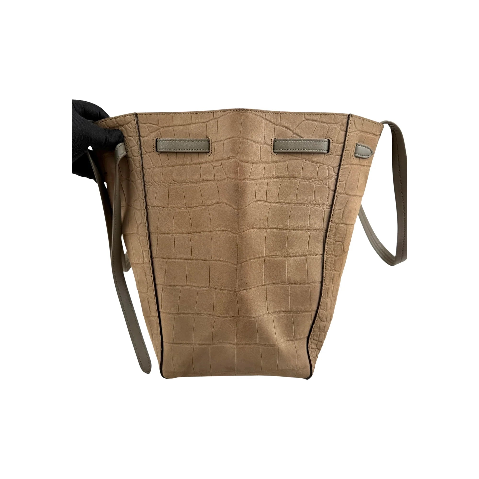 Celine Embossed Small Cabas Phantom Tote