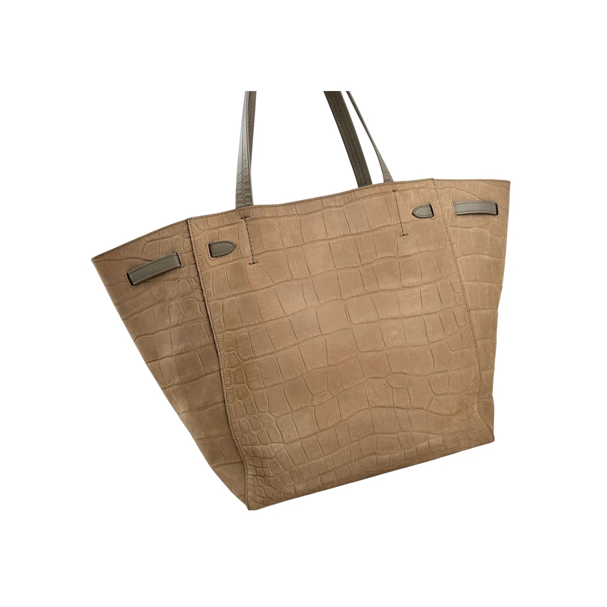 Celine Embossed Small Cabas Phantom Tote