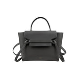 Celine Grey  Grained Calfskin Leather Micro Belt Bag
