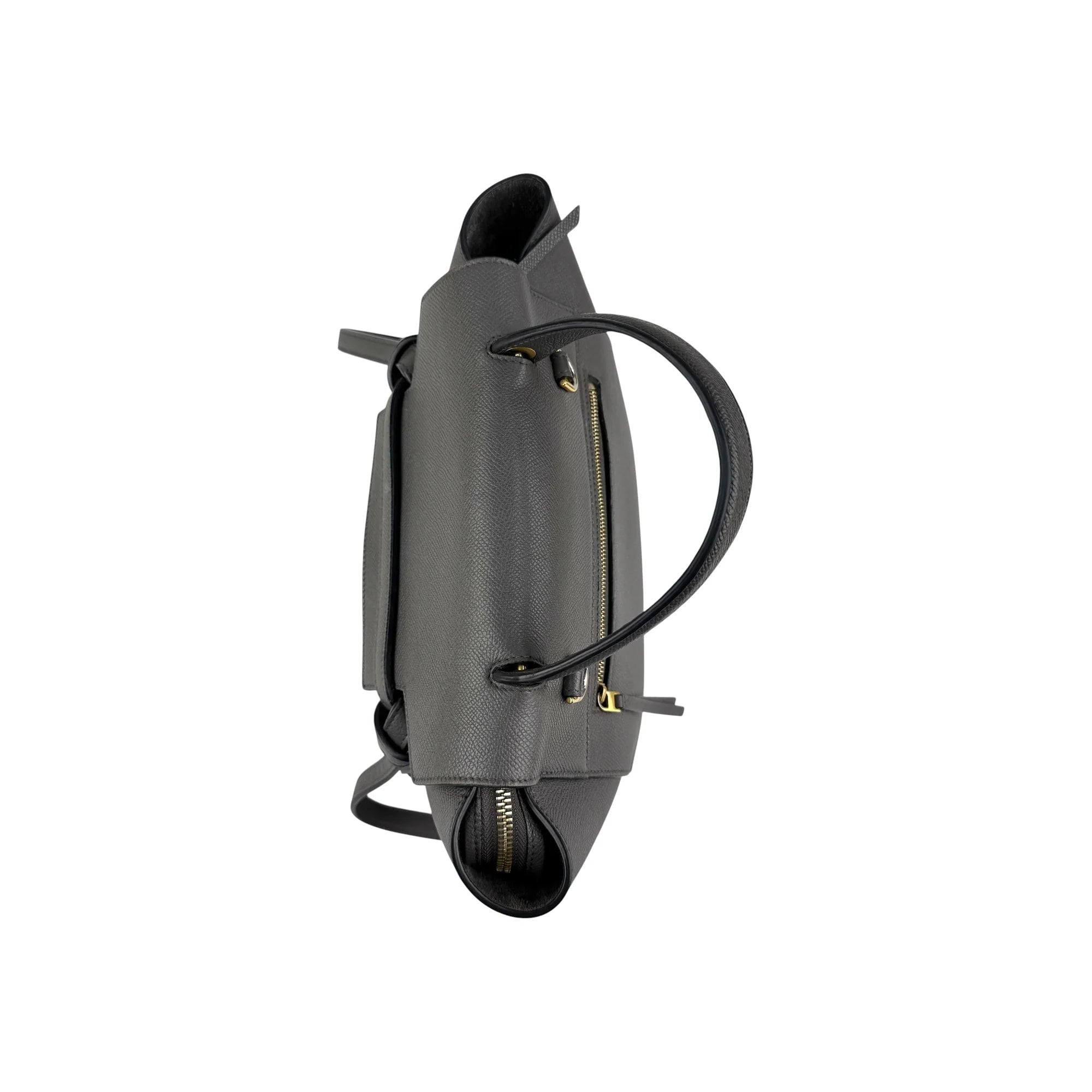 Celine Grey  Grained Calfskin Leather Micro Belt Bag
