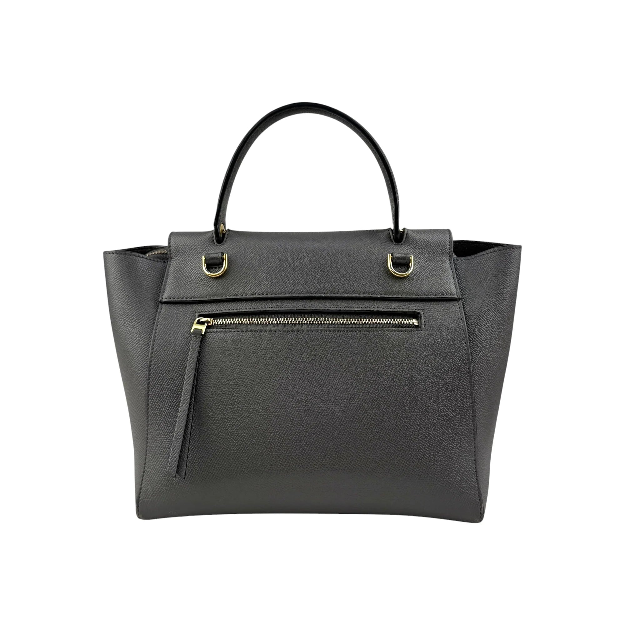 Celine Grey  Grained Calfskin Leather Micro Belt Bag