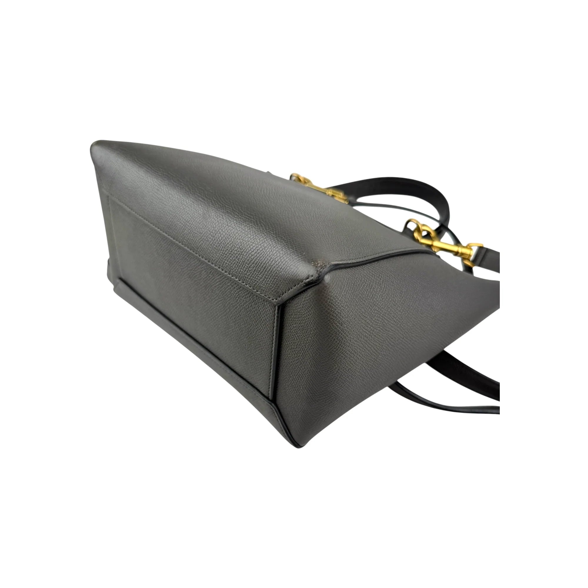 Celine Grey  Grained Calfskin Leather Micro Belt Bag